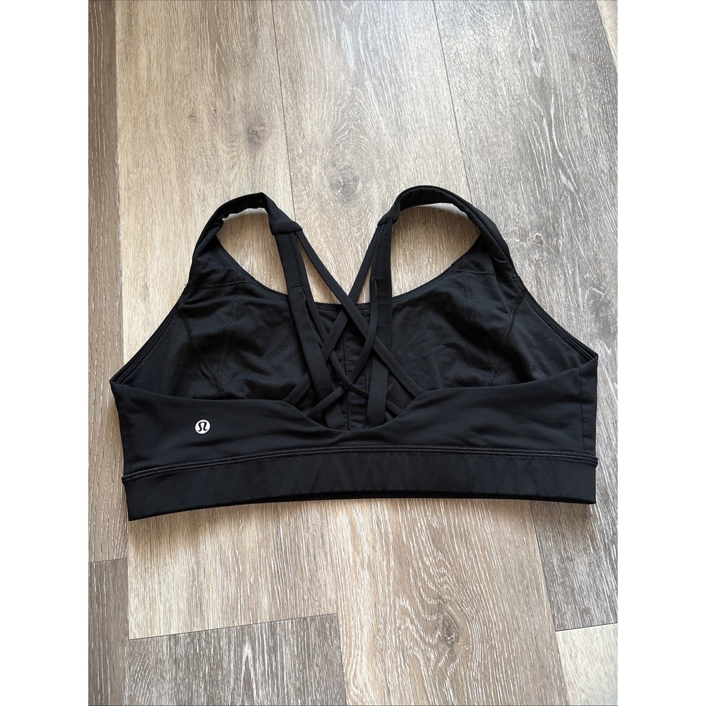 Lululemon Black Sports Bra Size 14 Athletic Womens